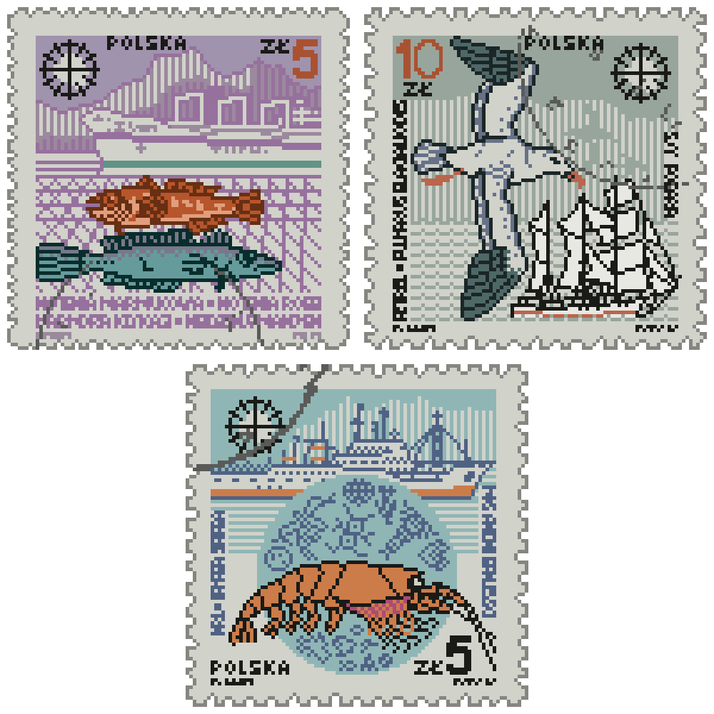 pixel art stamps